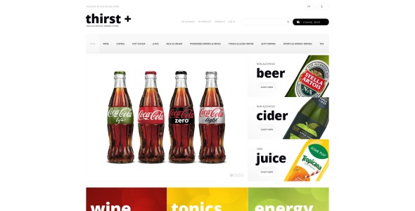 wine responsive magento theme