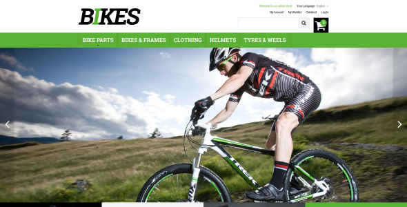 велосипеды magento тема