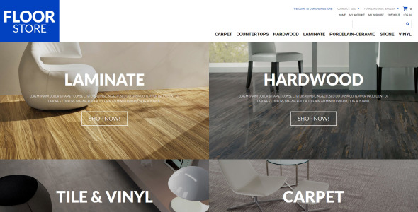 магазин напольных материалов magento theme