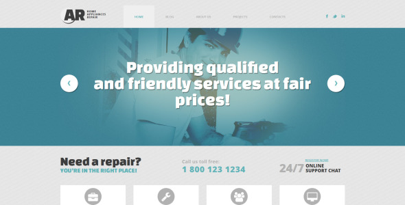 ремонт дома отзывчивая тема wordpress