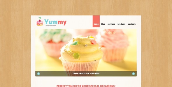 частный кондитерский шаблон joomla