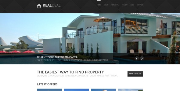 агентство недвижимости отзывчивый шаблон joomla