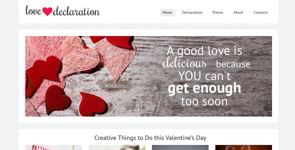 адаптивный шаблон сайта st. valentine