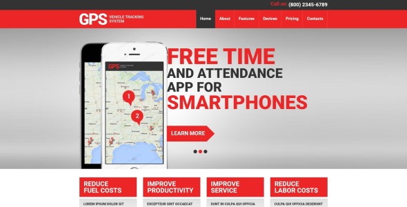 адаптивный шаблон сайта для грузоперевозок