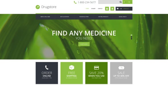 медицинская электронная коммерция бизнес prestashop тема