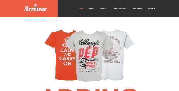 шаблон отзывчивого сайта типографии