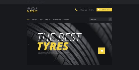wheels &amp; tires отзывчивая тема shopify