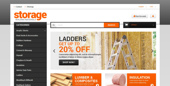 прочные строительные материалы тема prestashop