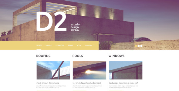 внешний дизайн wordpress тема