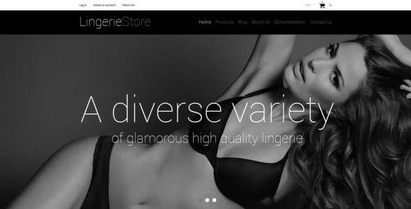 нижнее белье отзывчивая тема shopify
