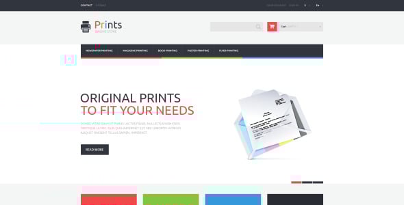 тема print store prestashop