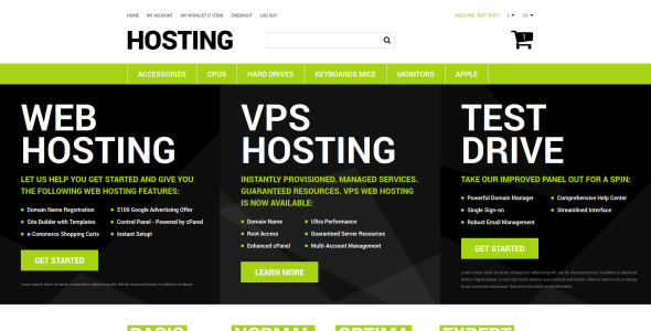 pro hosting store magento theme