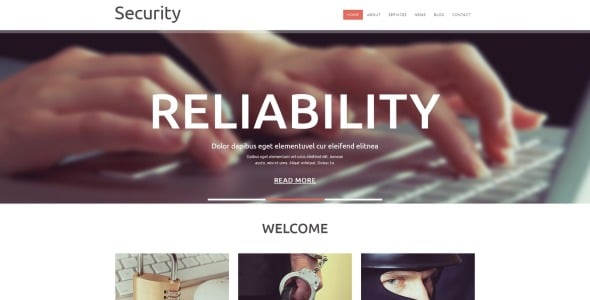 шаблон службы безопасности joomla