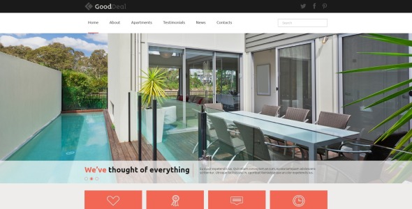 квартиры в аренду шаблон joomla