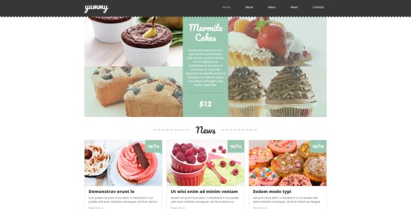 шаблон кафе и ресторана joomla