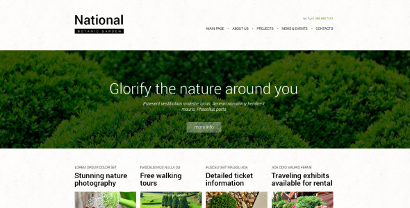 адаптивный шаблон сайта garden design