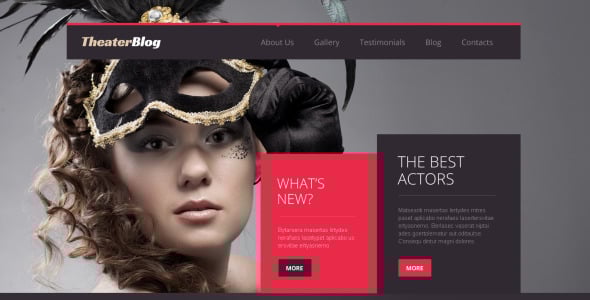 театральная адаптивная тема wordpress