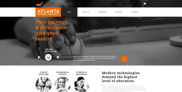 университет отзывчивый шаблон joomla