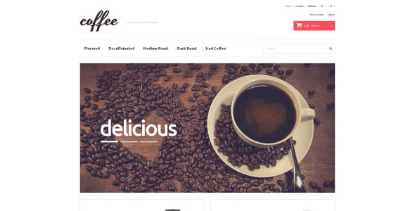 кофейные маньяки тема prestashop