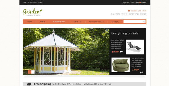 садовая мебель virtuemart шаблон