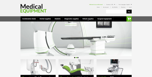 медицинское оборудование magento theme
