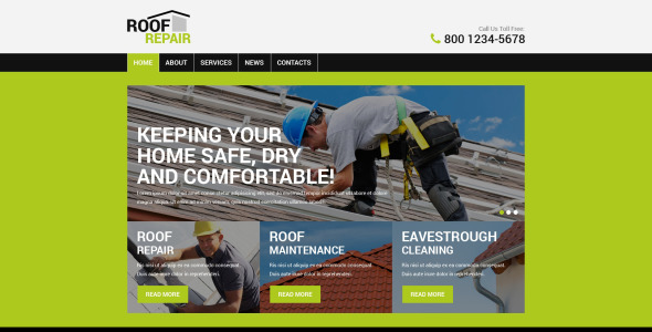 кровельная компания wordpress тема