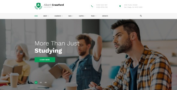 университетский современный многостраничный html шаблон сайта