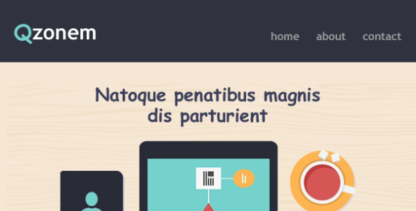 адаптивный шаблон информационного бюллетеня для бизнеса и услуг