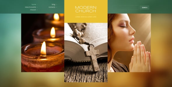 христианская отзывчивая тема wordpress