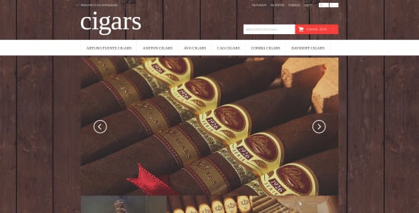 сигарный аромат magento тема