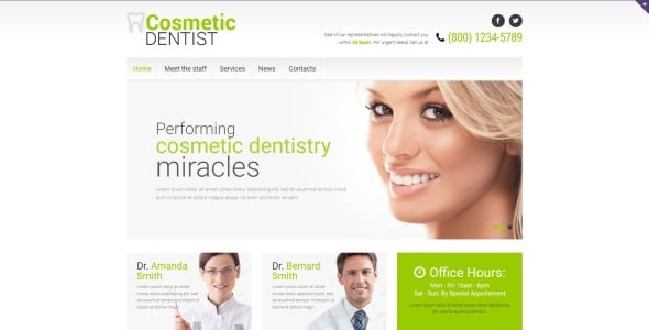 стоматология отзывчивый шаблон сайта