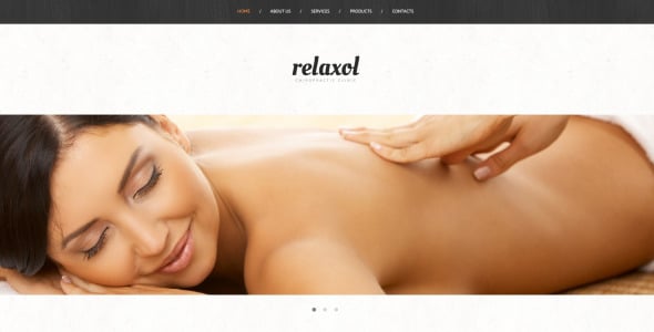 адаптивный шаблон сайта массажного салона