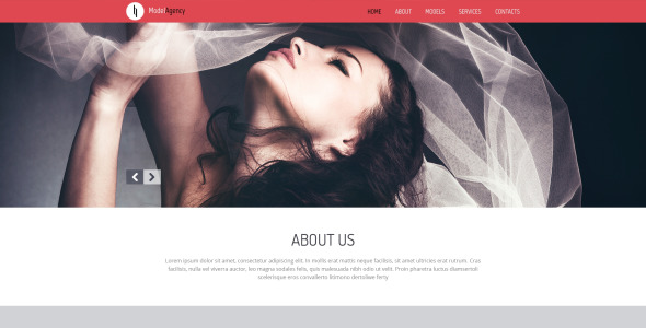 адаптивный шаблон сайта модельного агентства