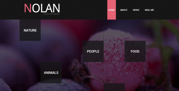 шаблон сайта портфолио фотографа