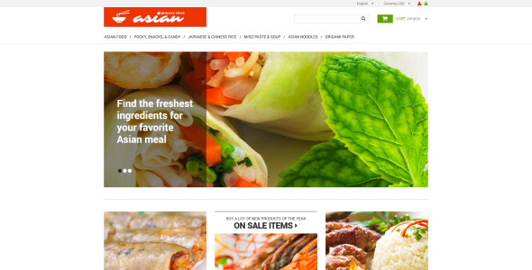 азиатская продуктовая тема prestashop