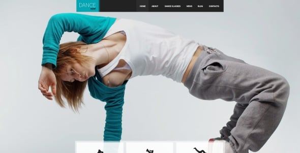 адаптивный шаблон сайта танцевальной студии