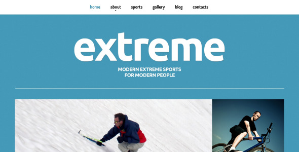 экстремальные виды спорта отзывчивый шаблон joomla