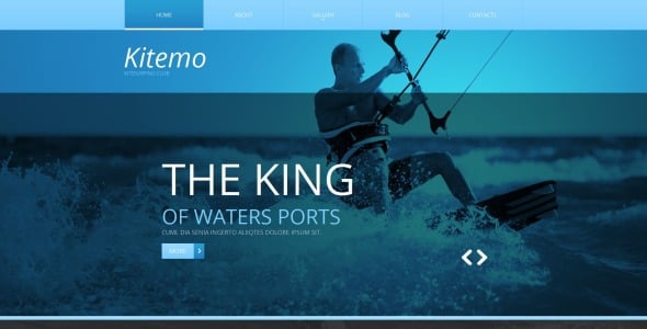 кайтсерфинг moto cms html шаблон