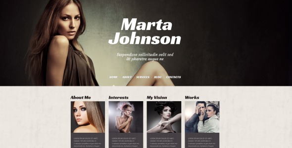 модельное агентство адаптивная тема wordpress