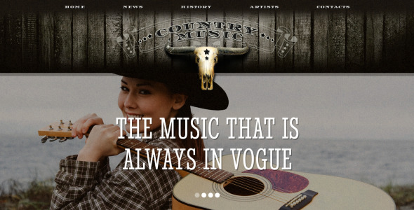 шаблон музыкального сайта