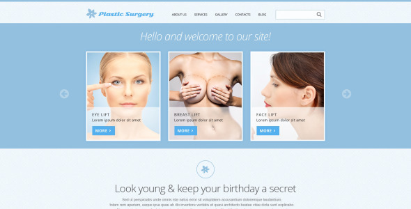 пластическая хирургия отзывчивый шаблон joomla