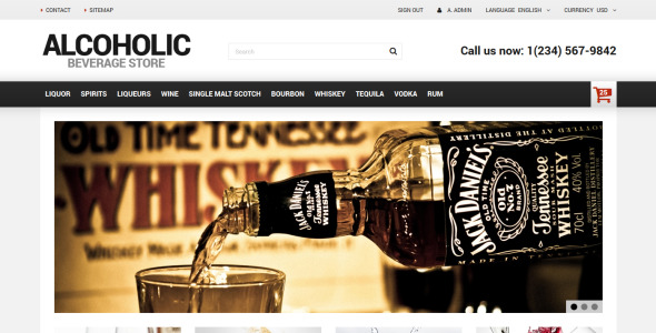 тема магазина алкогольных напитков prestashop