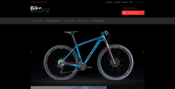 велосипеды и расходные материалы тема magento