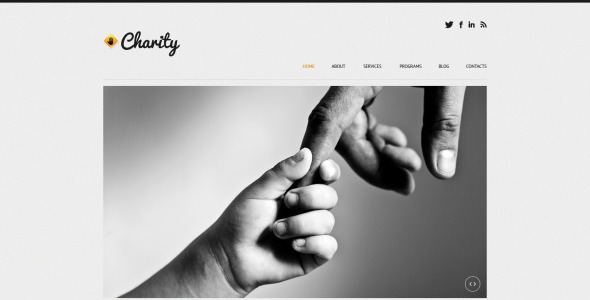 детская благотворительность отзывчивая тема wordpress