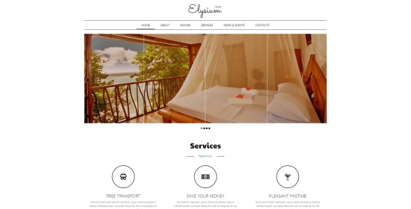 отели мотели шаблон joomla