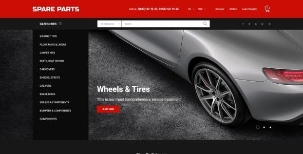 интернет-магазин запчастей для двигателей prestashop theme