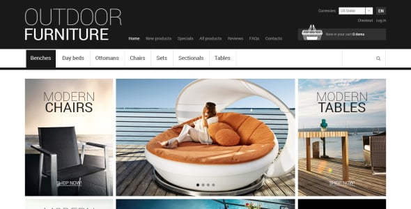 уличная мебель zencart шаблон