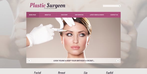 пластическая хирургия отзывчивый шаблон joomla