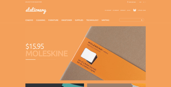 тема канцелярского магазина magento