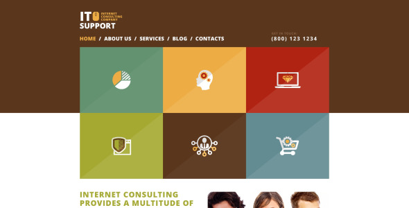 надежная it компания wordpress тема